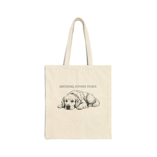 Golden Retriever Support Potato Tote Bag