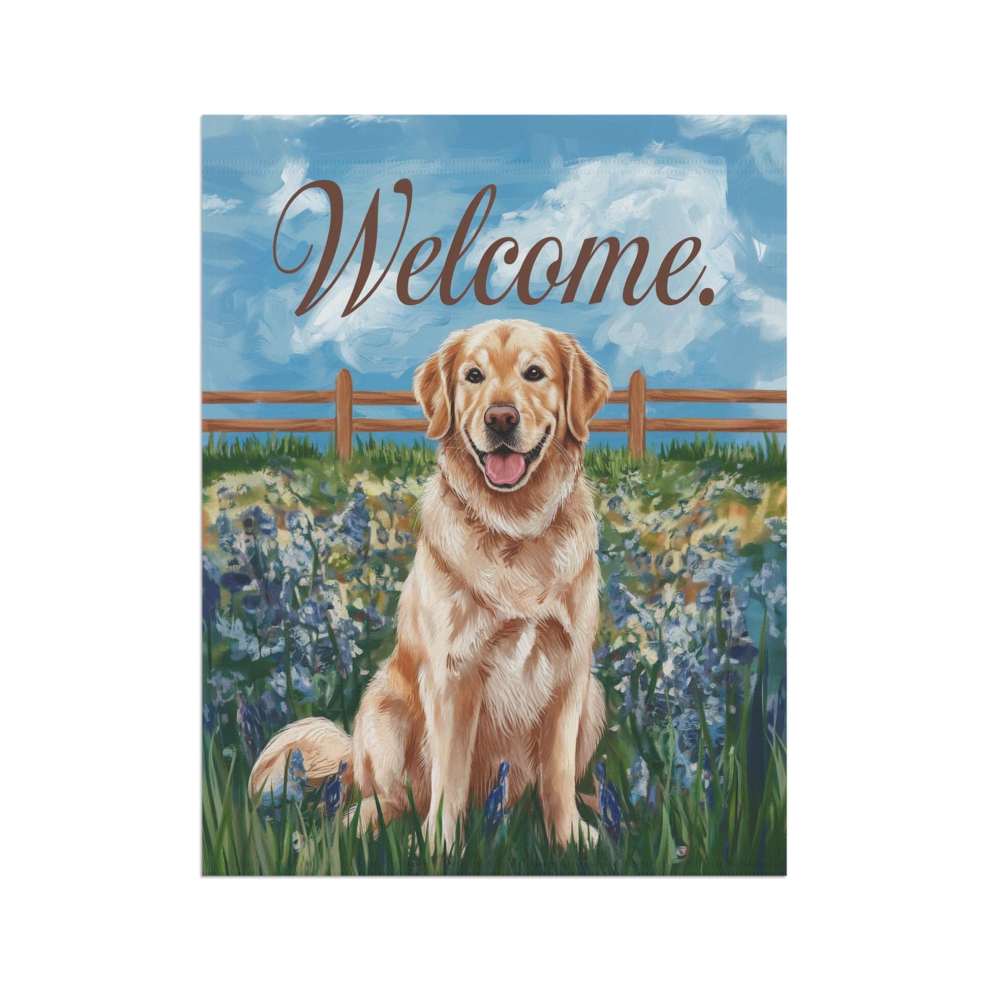 Golden Retriever Welcome Home Garden Flag
