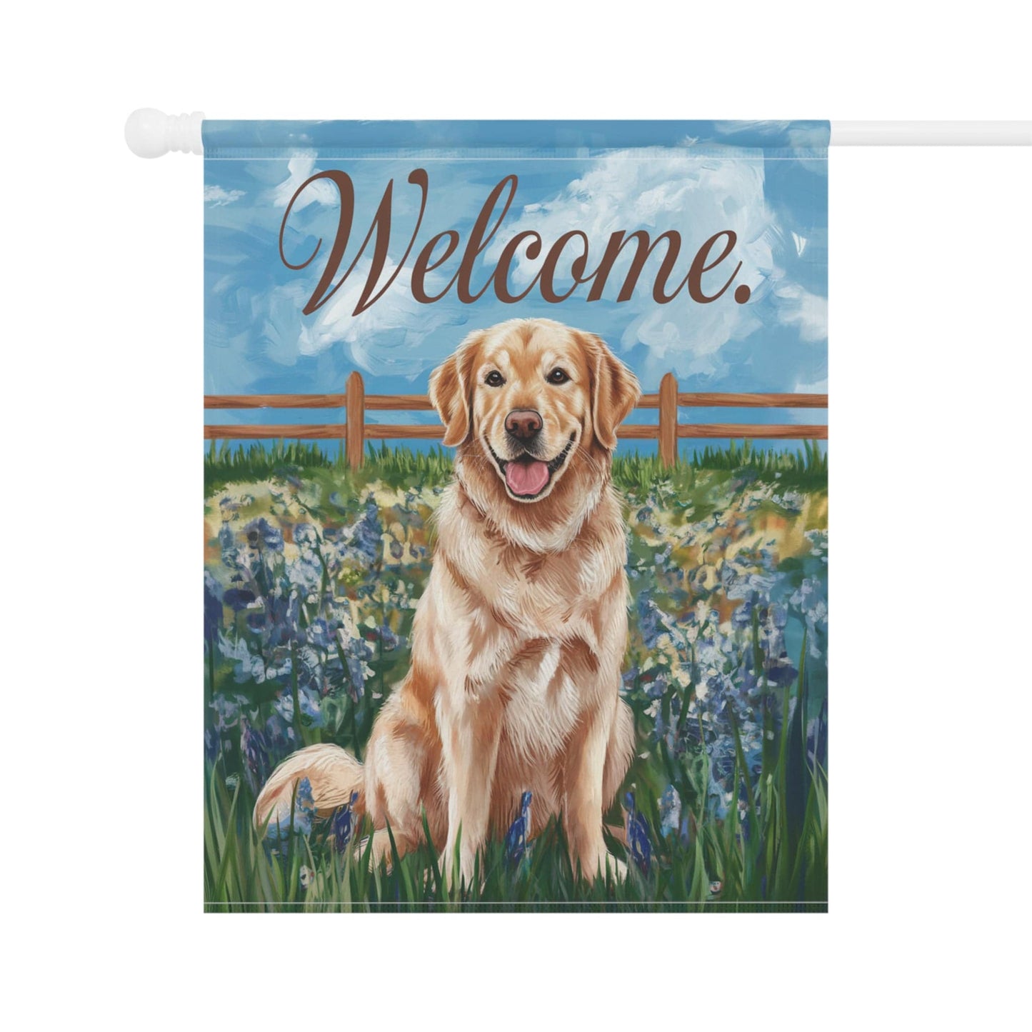 Golden Retriever Welcome Home Garden Flag