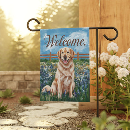 Golden Retriever Welcome Home Garden Flag