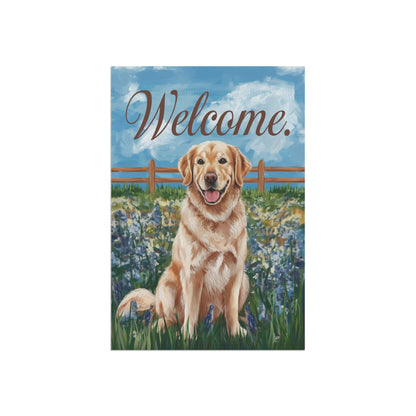 Golden Retriever Welcome Home Garden Flag