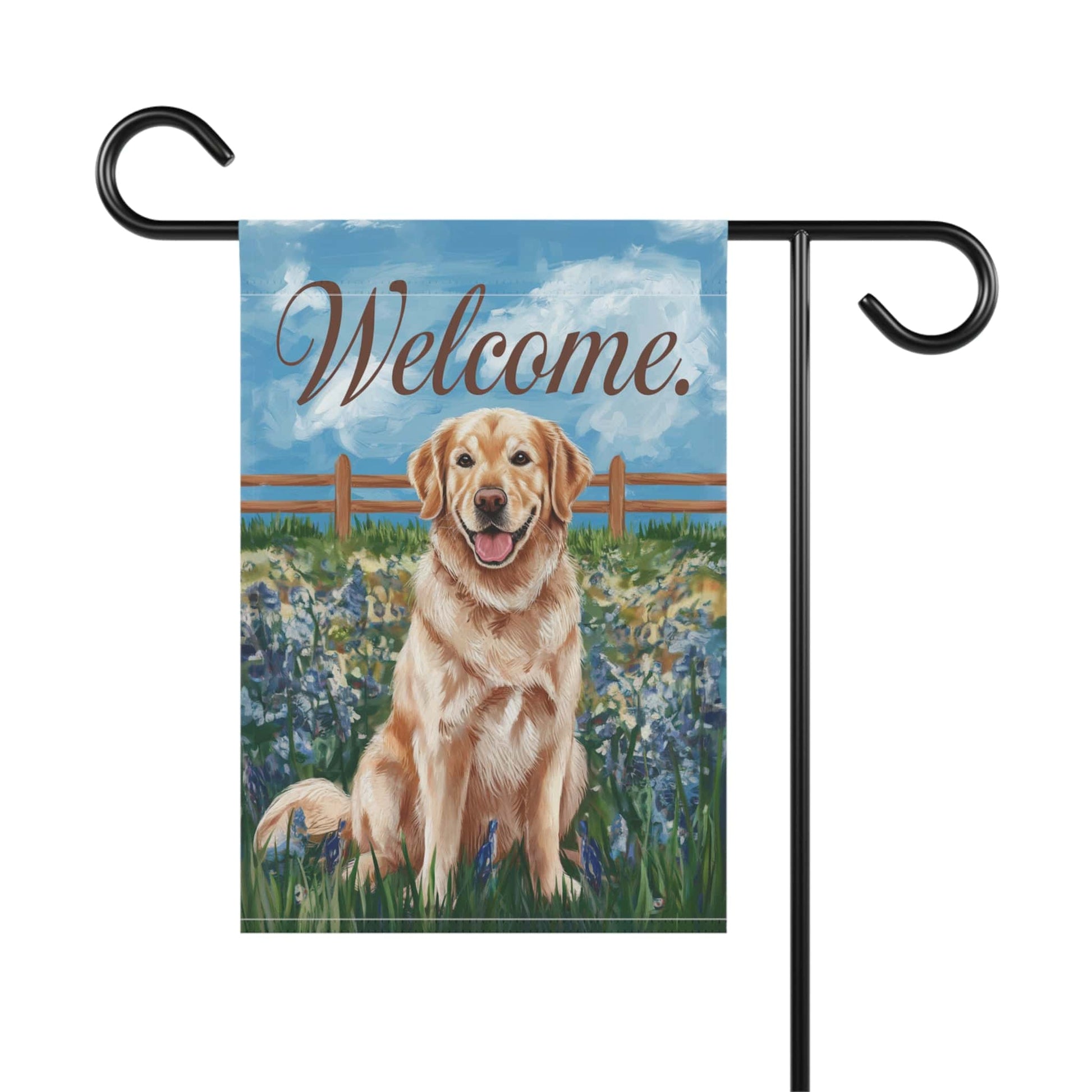 Golden Retriever Welcome Home Garden Flag