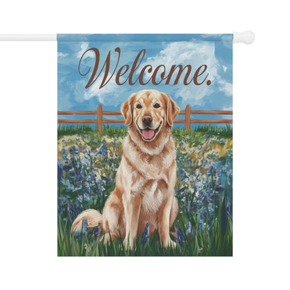 Golden Retriever Welcome Home Garden Flag