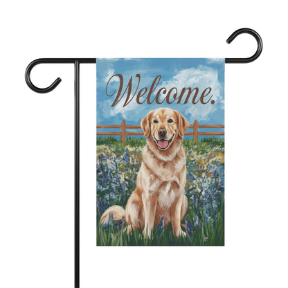 Golden Retriever Welcome Home Garden Flag