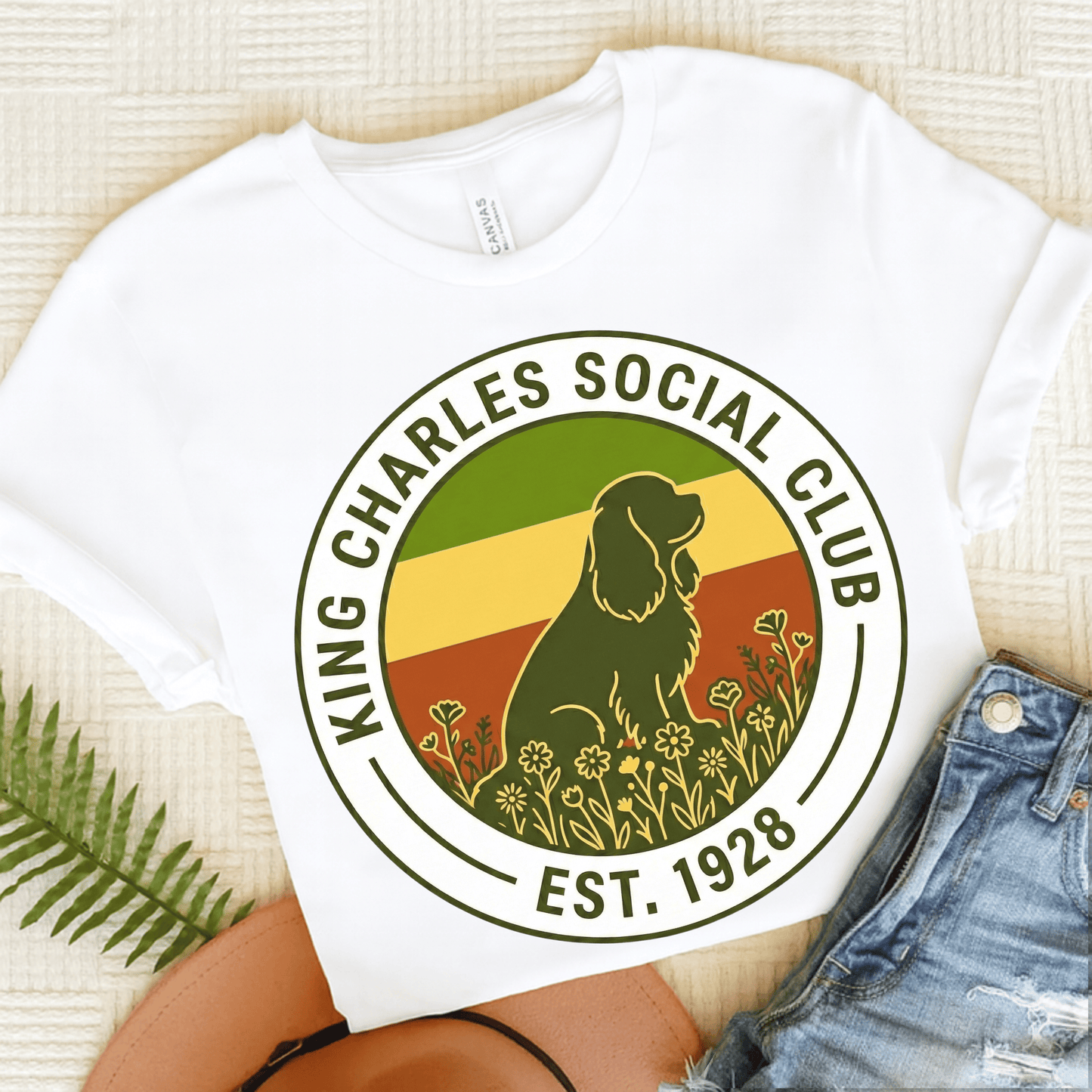 Personalized Cavalier Social Club Unisex Tshirt White