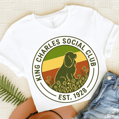 Personalized Cavalier Social Club Unisex Tshirt White