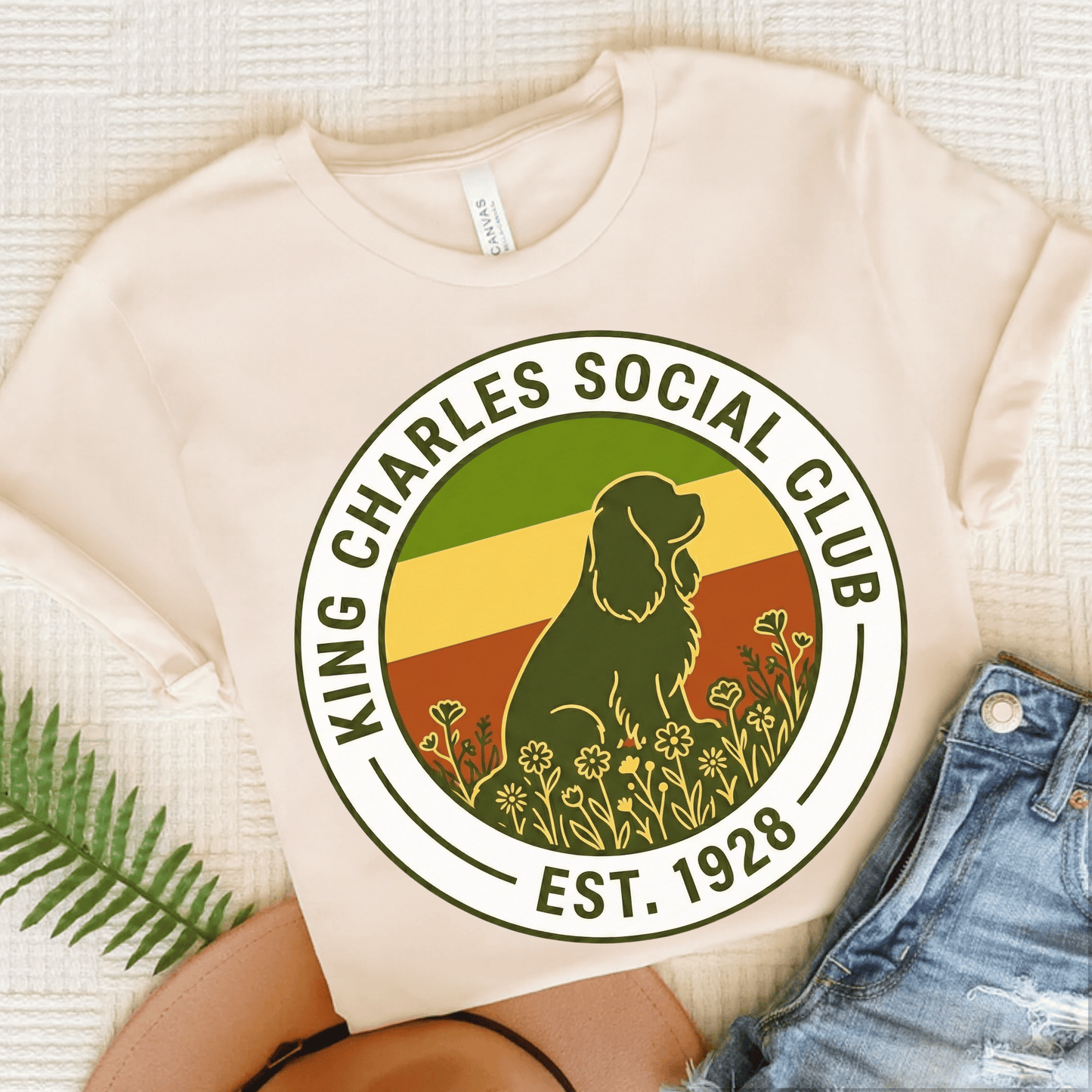 Personalized Cavalier Social Club Unisex Tshirt Natural
