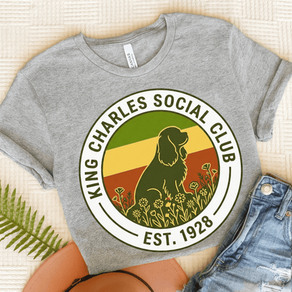 Personalized Cavalier Social Club Unisex Tshirt Athletic Heather