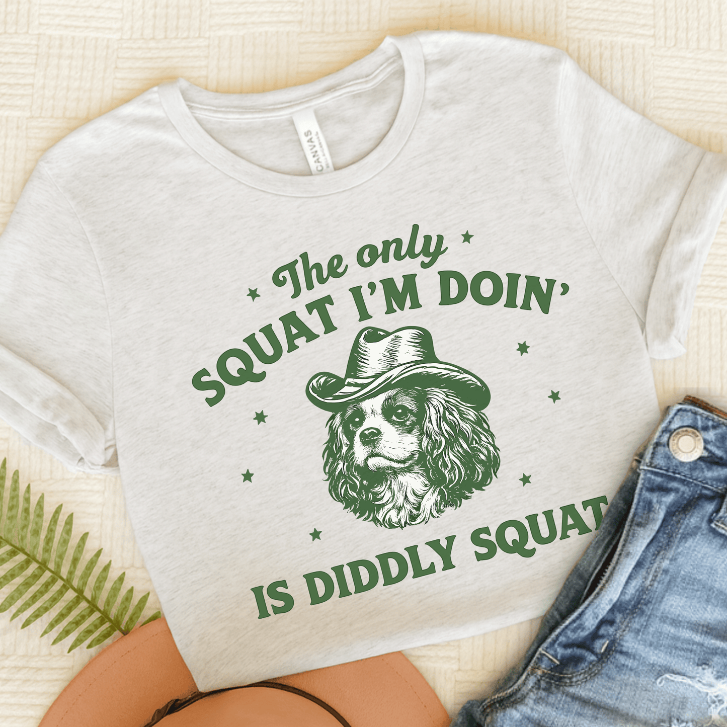 King Charles Diddly Squat Unisex TShirt Ash