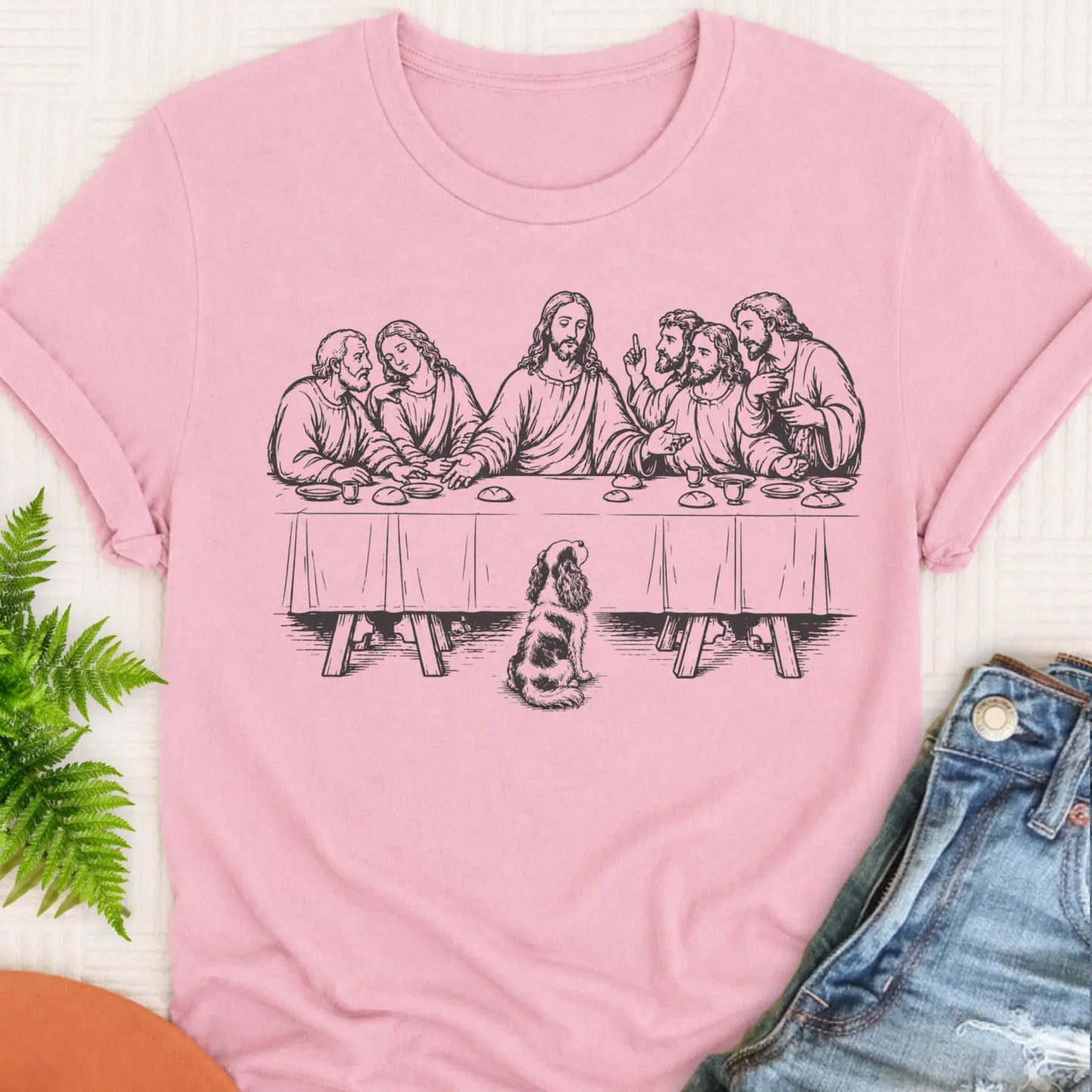 King Charles Last Supper Unisex Tshirt Blossom