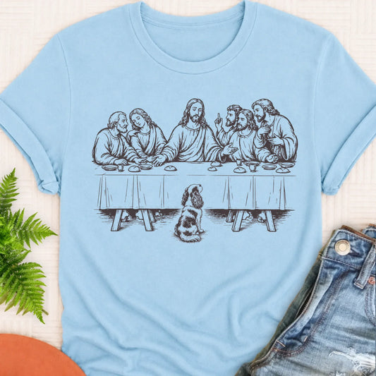 King Charles Last Supper Unisex Tshirt Chambray