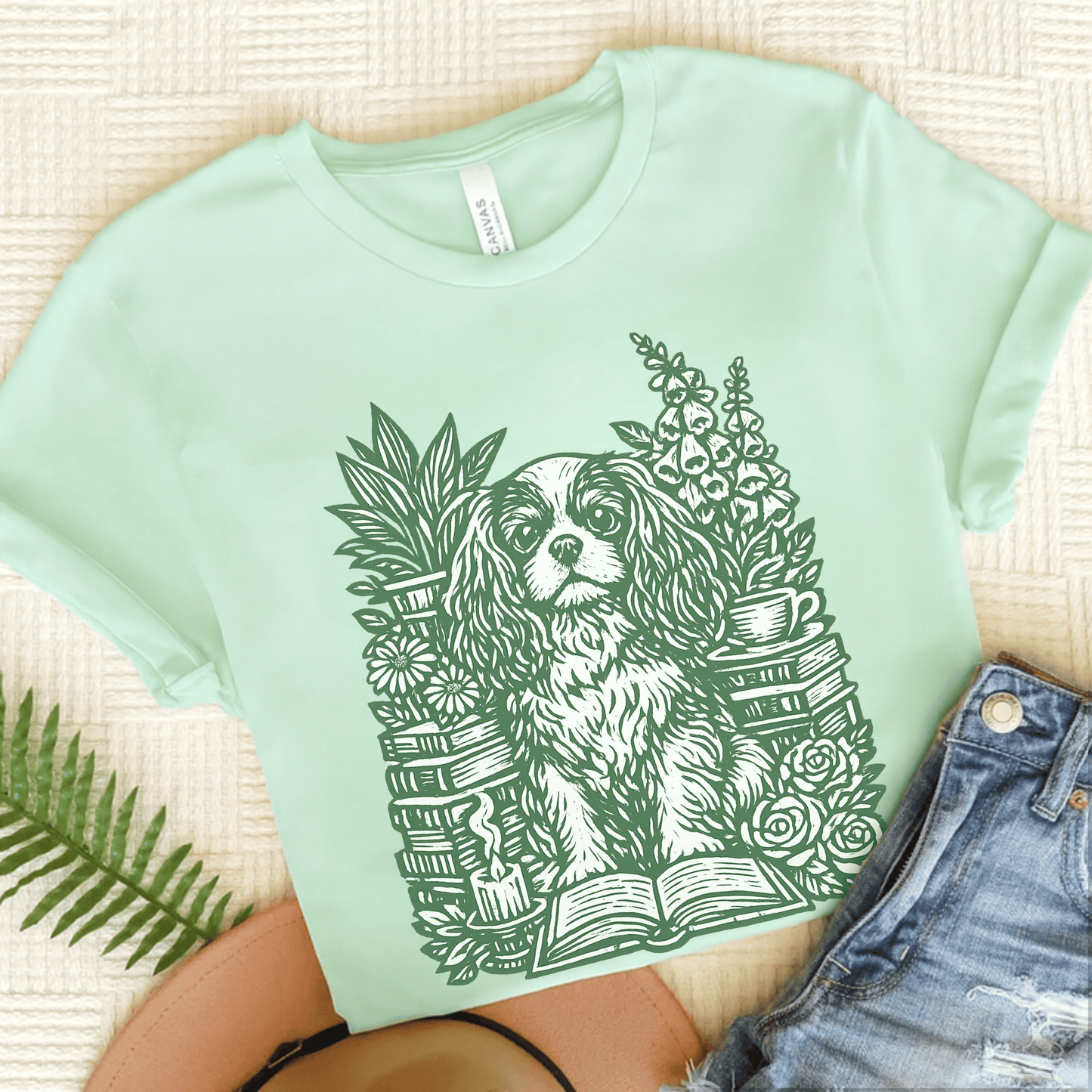 Cavalier Bookclub Unisex TShirt Heather Mint