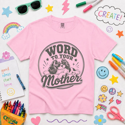 King Charles YOUTH Word to Your Mother Unisex TShirt Blossom