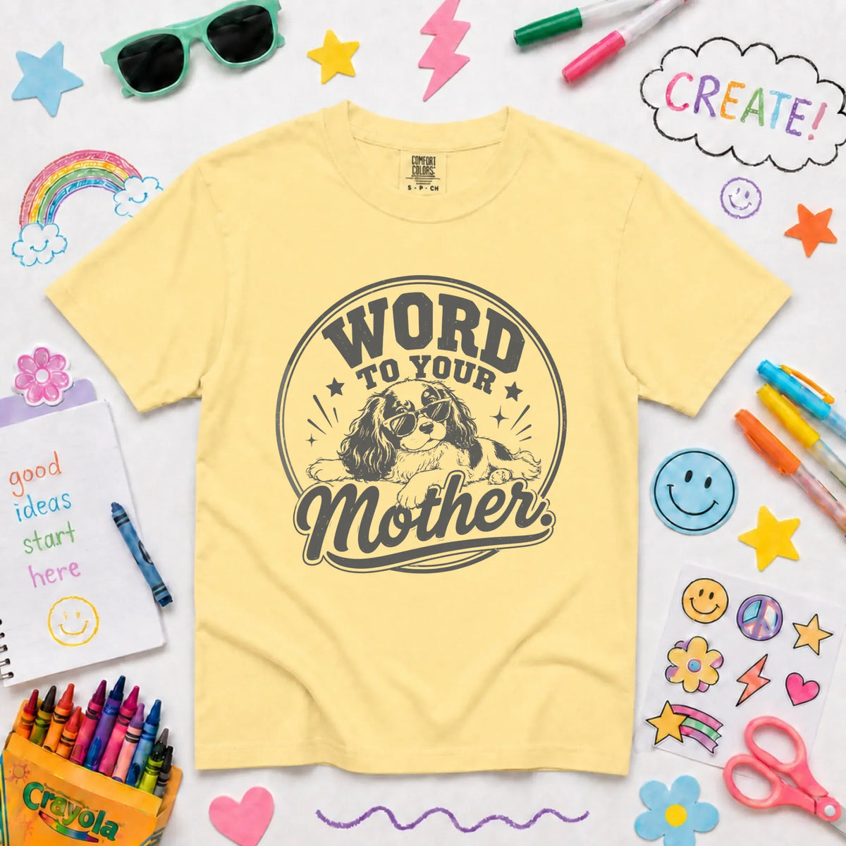 King Charles YOUTH Word to Your Mother Unisex TShirt NEW Youth Midweight Tee Butter