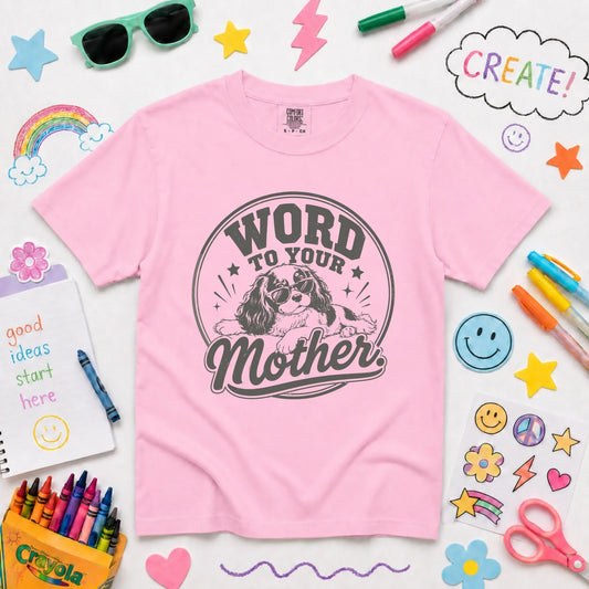 King Charles YOUTH Word to Your Mother Unisex TShirt NEW Youth Midweight Tee Blossom