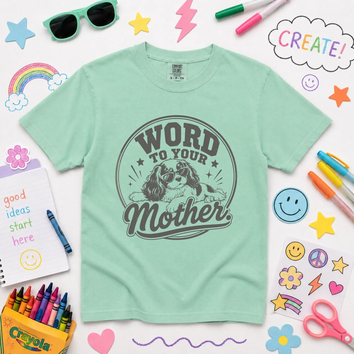 King Charles YOUTH Word to Your Mother Unisex TShirt NEW Youth Midweight Tee Island Reef