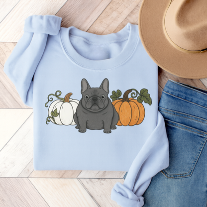 Black Frenchie Pupkin Unisex Sweatshirt