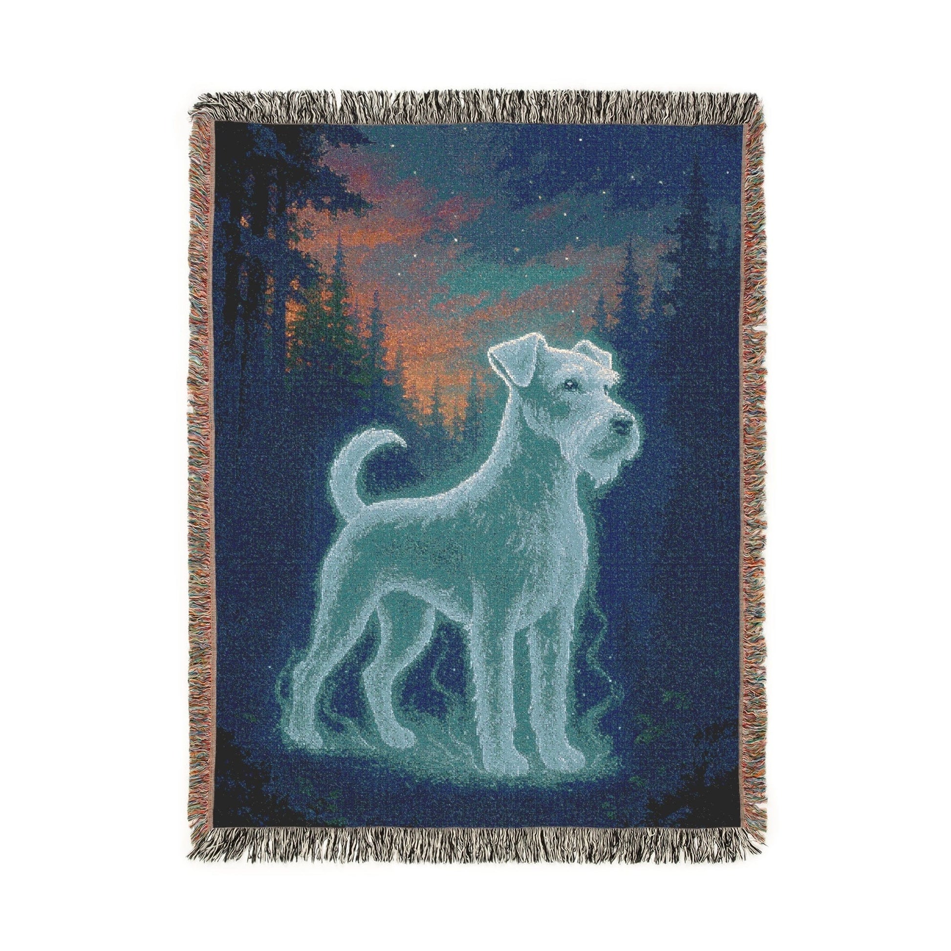 Printify Home Decor Patronus Pet Woven Blanket, Airedale Terrier Dog Throw Housewarming, Fun Home Accent