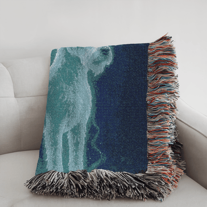 Printify Home Decor Patronus Pet Woven Blanket, Airedale Terrier Dog Throw Housewarming, Fun Home Accent