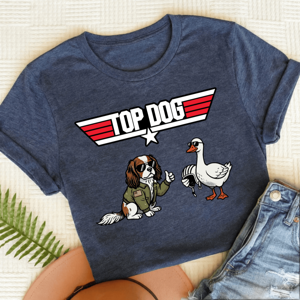 Personalized Cavalier Aviation Unisex TShirt Heather Navy