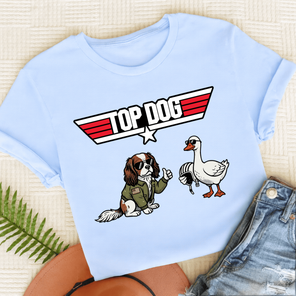 Personalized Cavalier Aviation Unisex TShirt Light Blue
