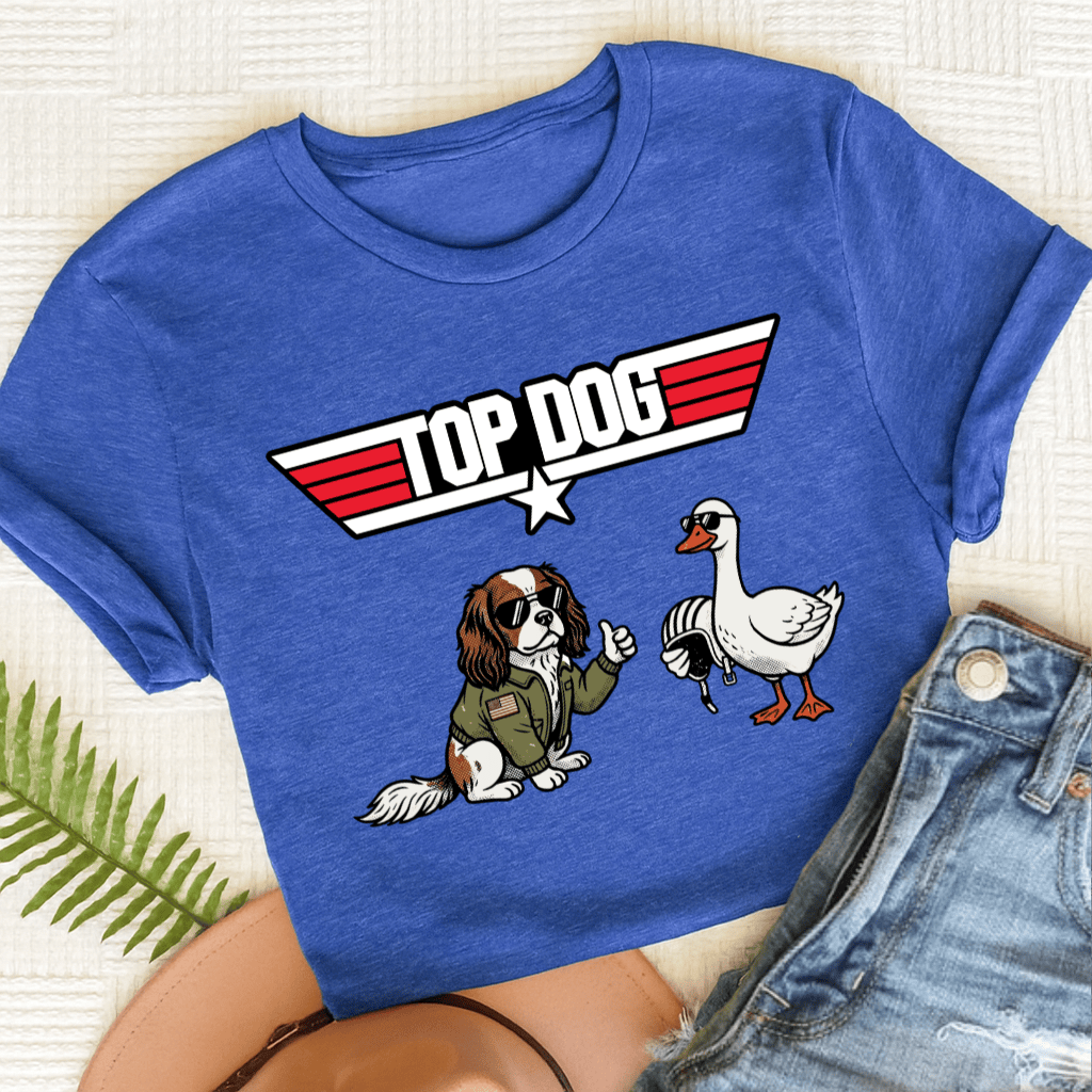 Personalized Cavalier Aviation Unisex TShirt Heather Royal