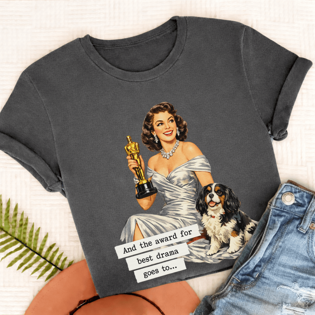 Personalized Cavalier Award for Best Drama Unisex TShirt Comfort Colors Pepper