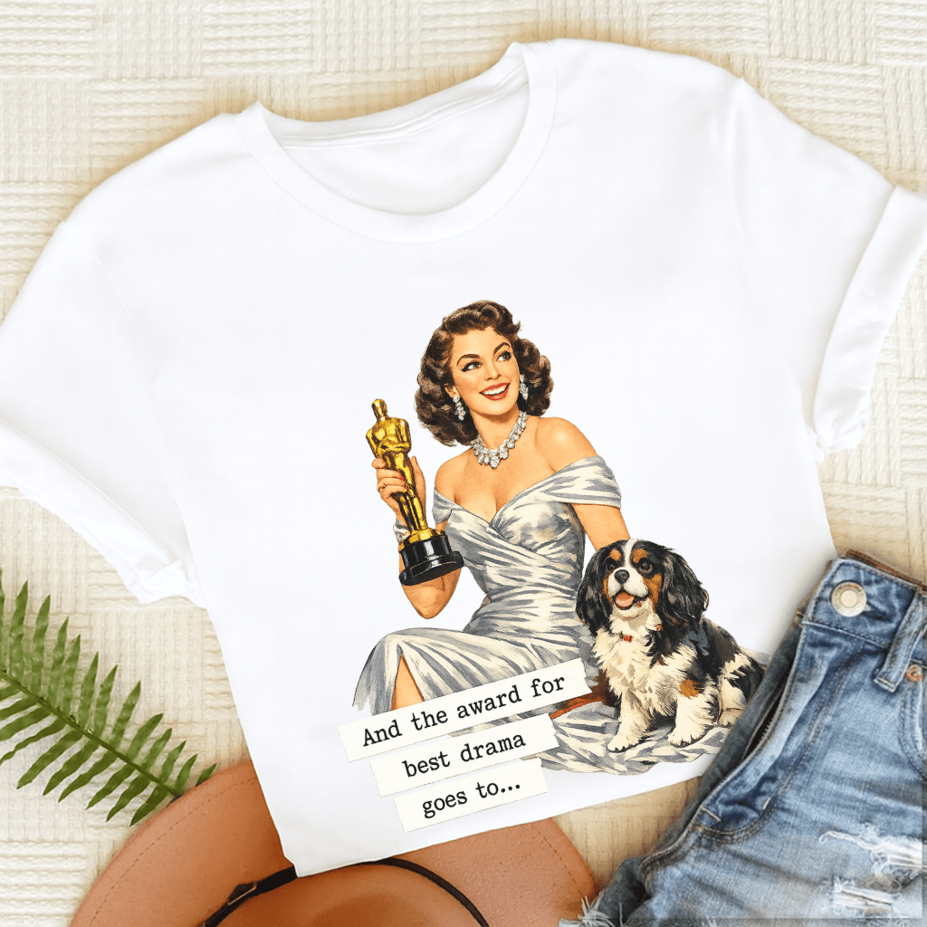 Personalized Cavalier Award for Best Drama Unisex TShirt White