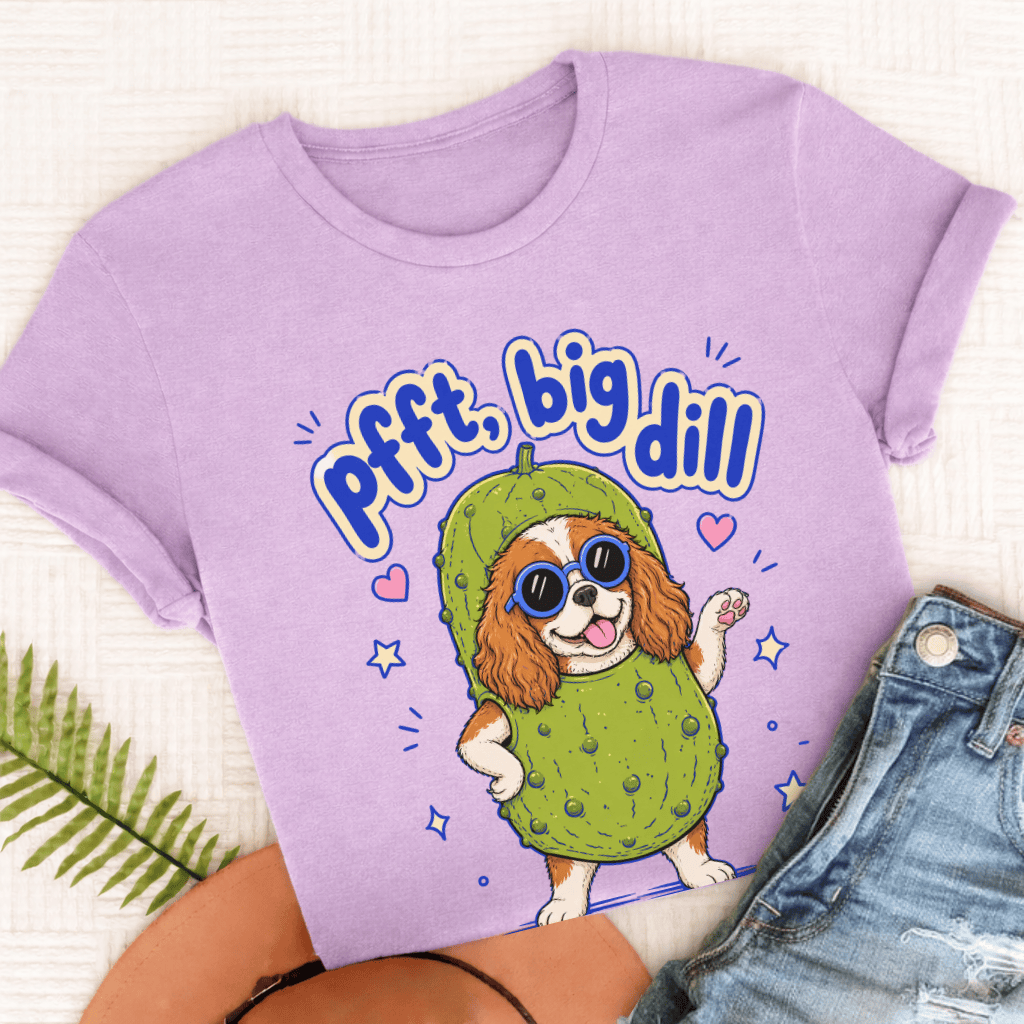 Personalized Cavalier Big Deal Unisex TShirt Comfort Colors Orchid