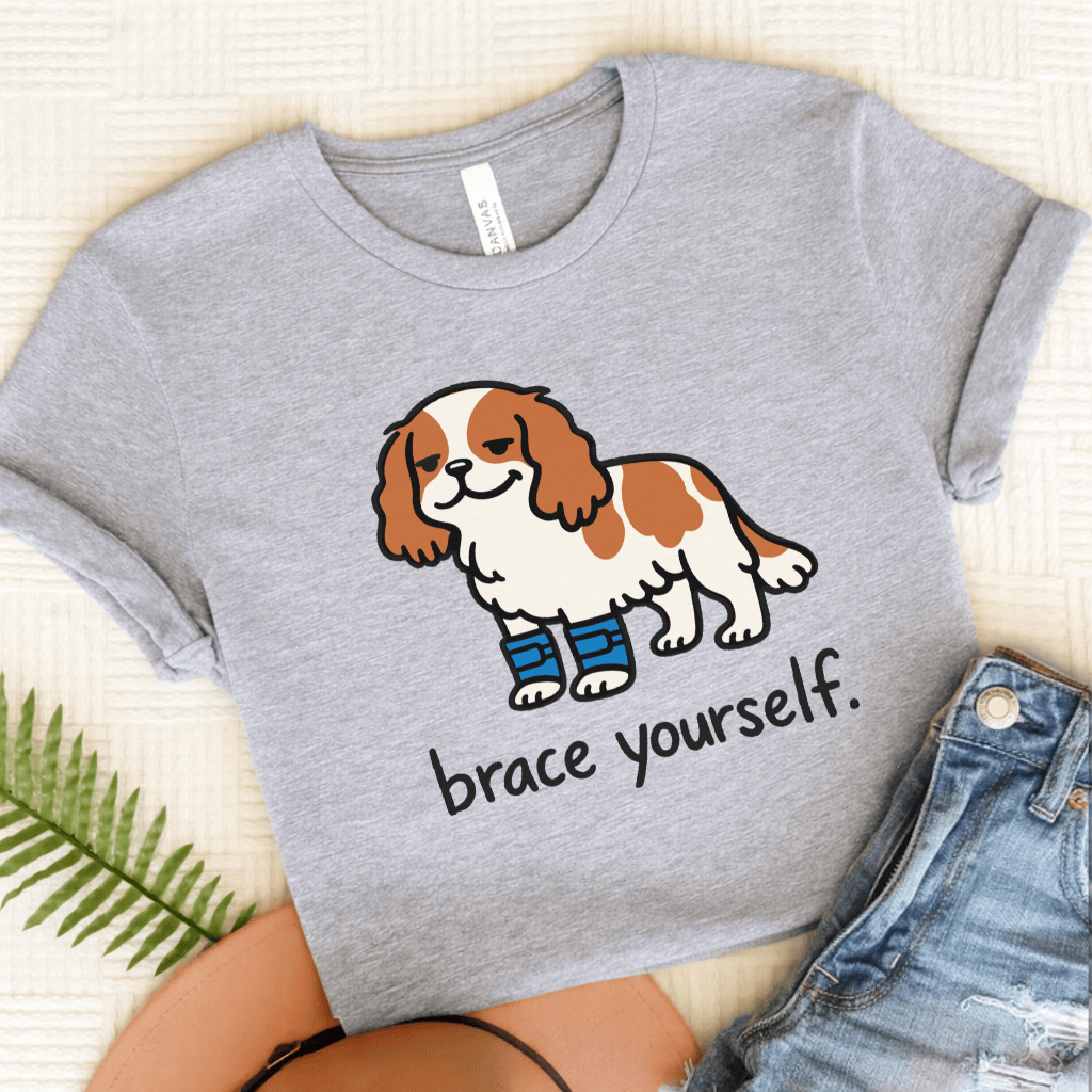 Personalized Cavalier Brace Unisex Tshirt Athletic Heather