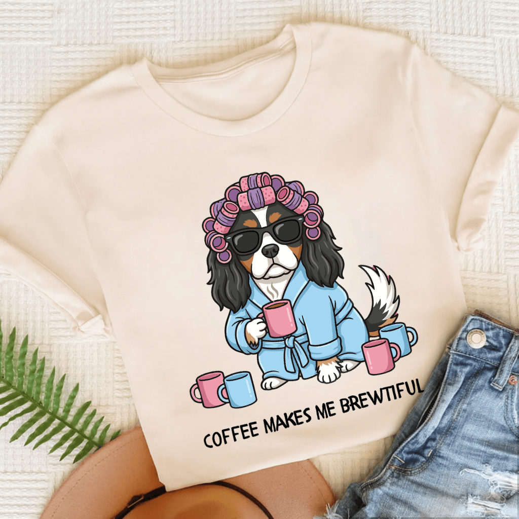 Personalized Cavalier Brewtiful Unisex TShirt Natural