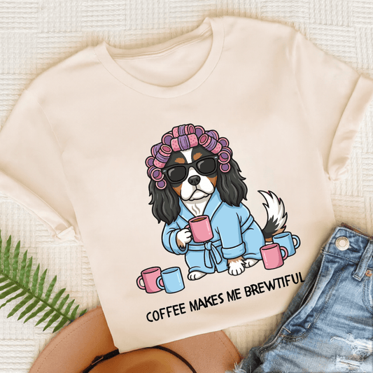 Personalized Cavalier Brewtiful Unisex TShirt Natural