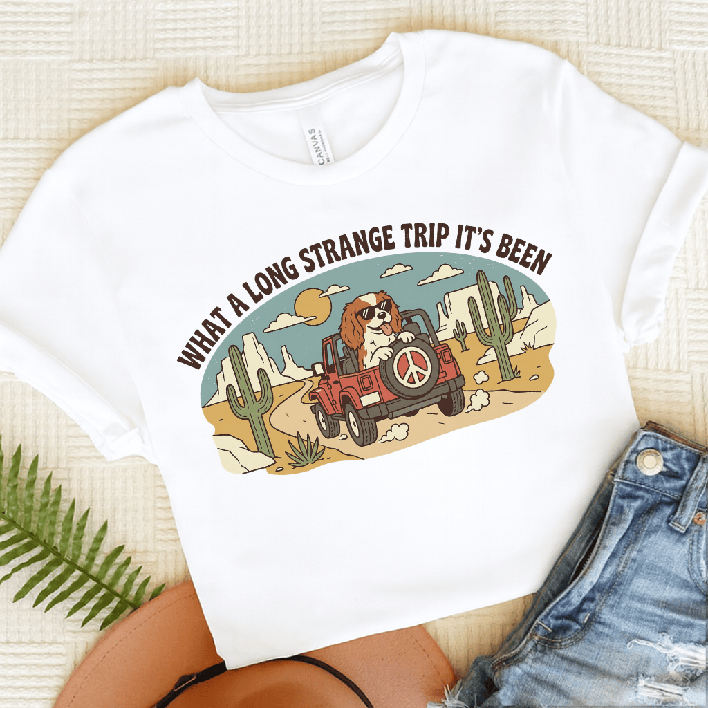 Personalized Cavalier Desert Travel Unisex TShirt White