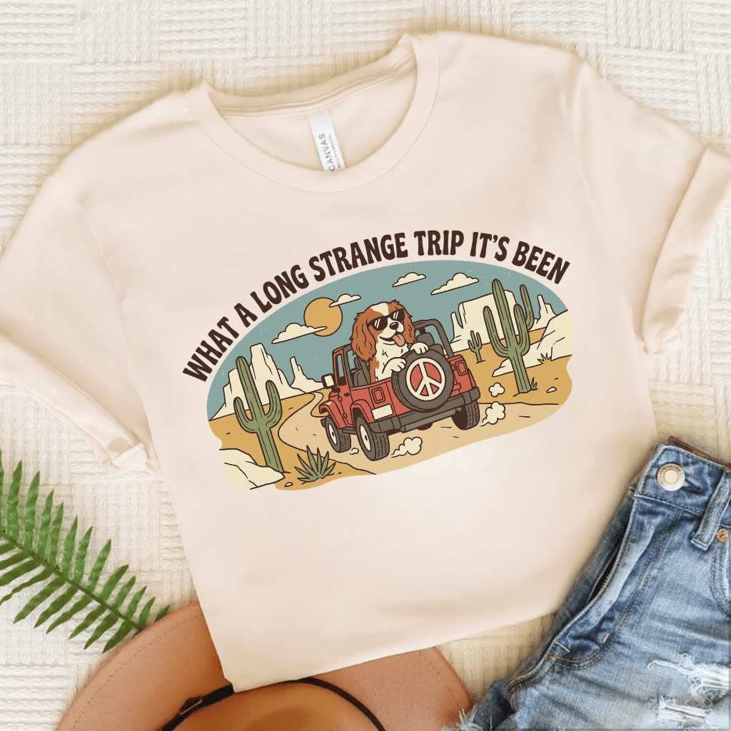 Personalized Cavalier Desert Travel Unisex TShirt Natural