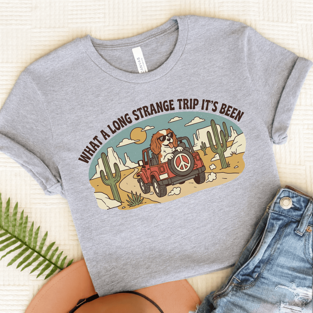 Personalized Cavalier Desert Travel Unisex TShirt Athletic Heather