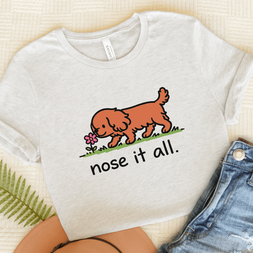 Personalized Cavalier Flower Unisex TShirt Ash