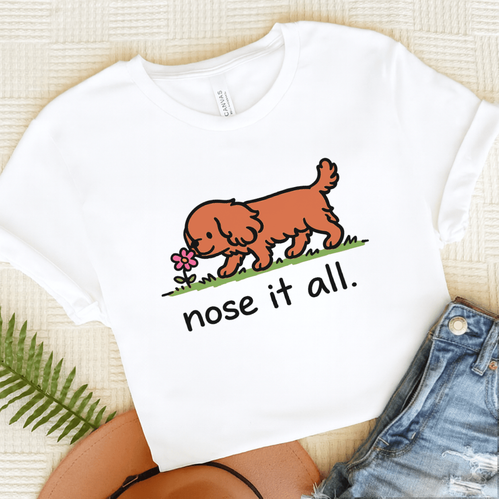 Personalized Cavalier Flower Unisex TShirt White