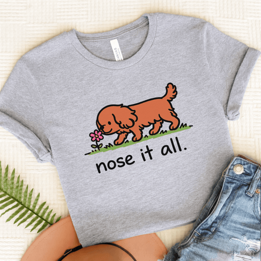 Personalized Cavalier Flower Unisex TShirt Athletic Heather