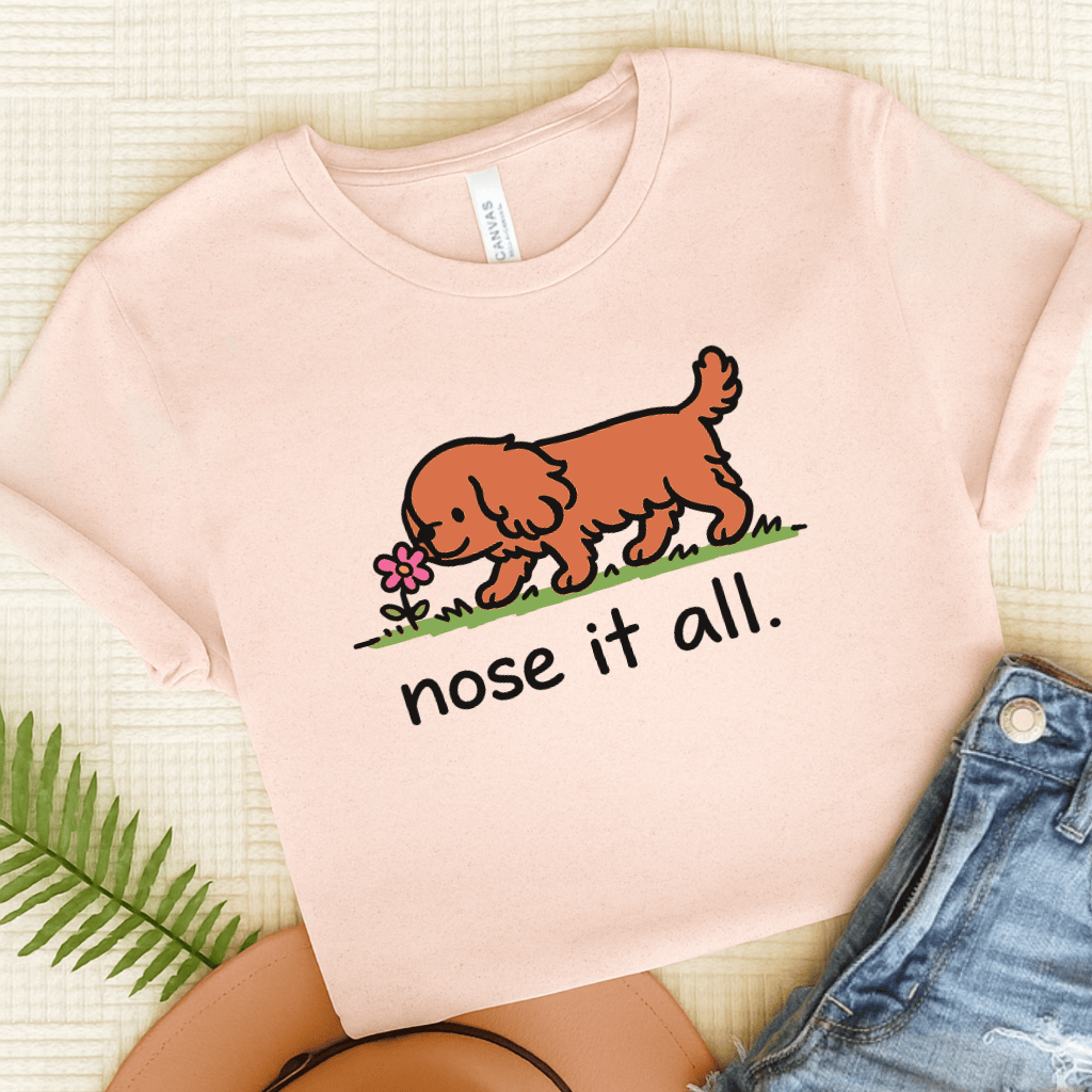 Personalized Cavalier Flower Unisex TShirt Soft Pink