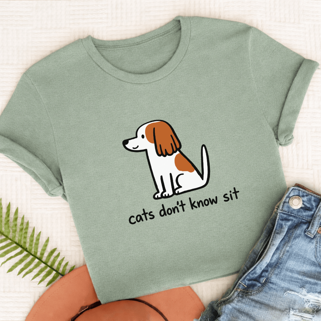 Personalized Cavalier Funny Cats Don't Know Unisex TShirt Comfort Colors Bay