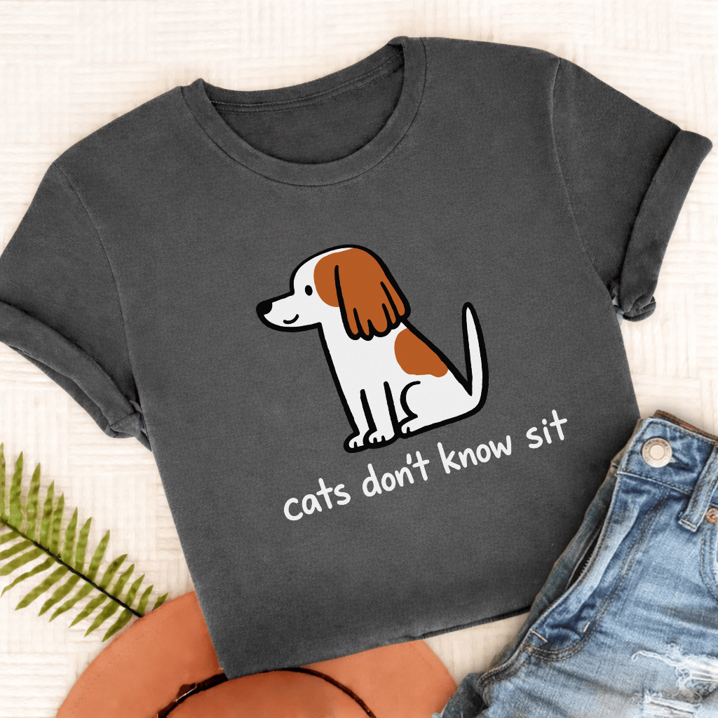 Personalized Cavalier Funny Cats Don't Know Unisex TShirt Comfort Colors Pepper