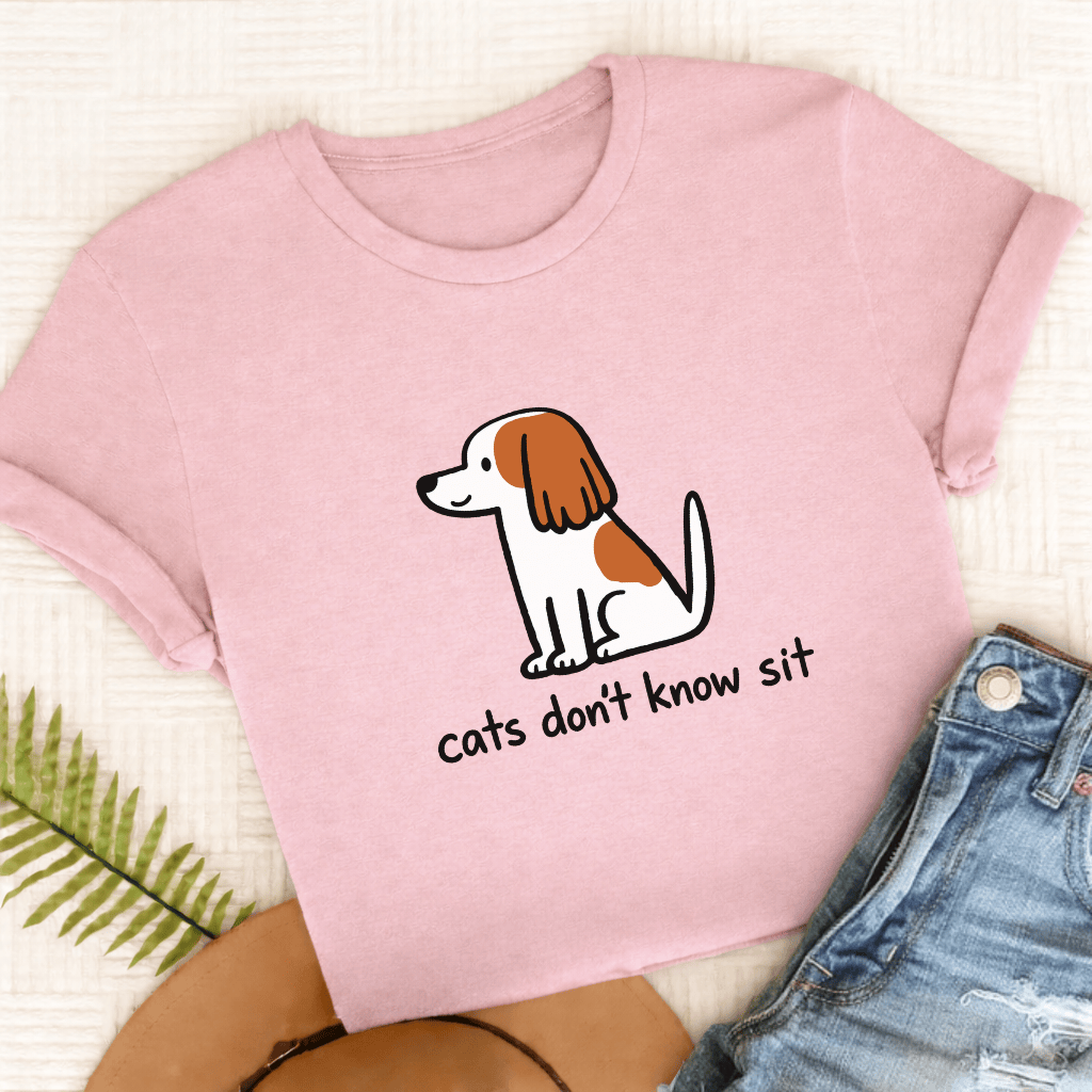 Personalized Cavalier Funny Cats Don't Know Unisex TShirt Comfort Colors Blossom