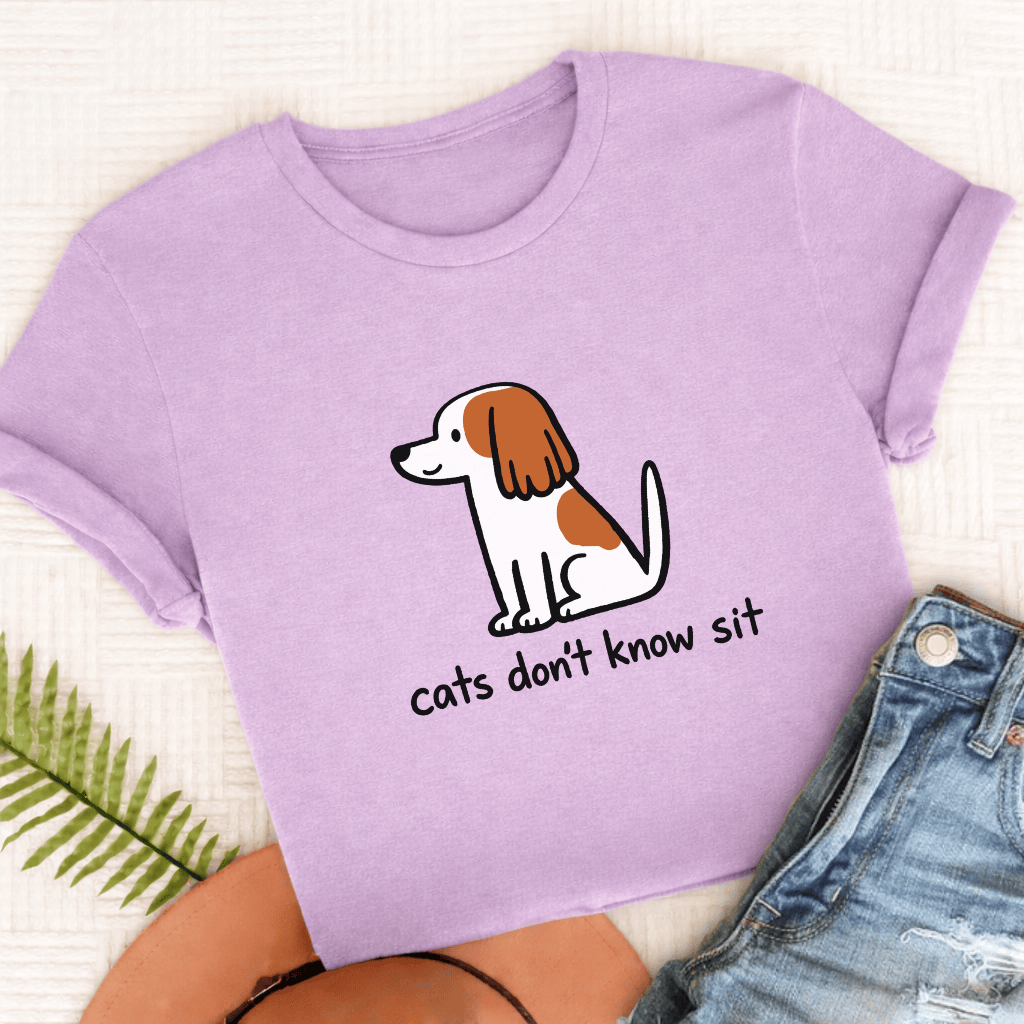 Personalized Cavalier Funny Cats Don't Know Unisex TShirt Comfort Colors Orchid