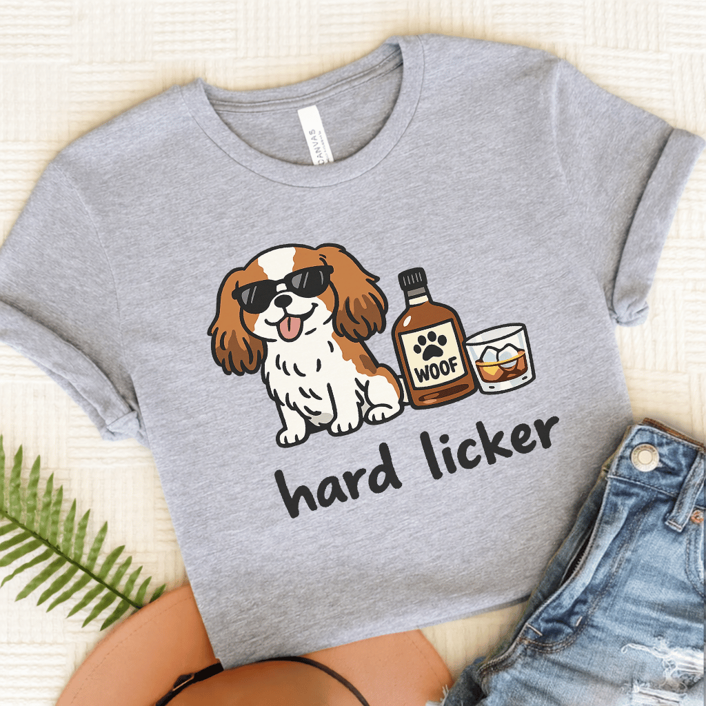Personalized Cavalier Hard Licker Unisex TShirt Athletic Heather