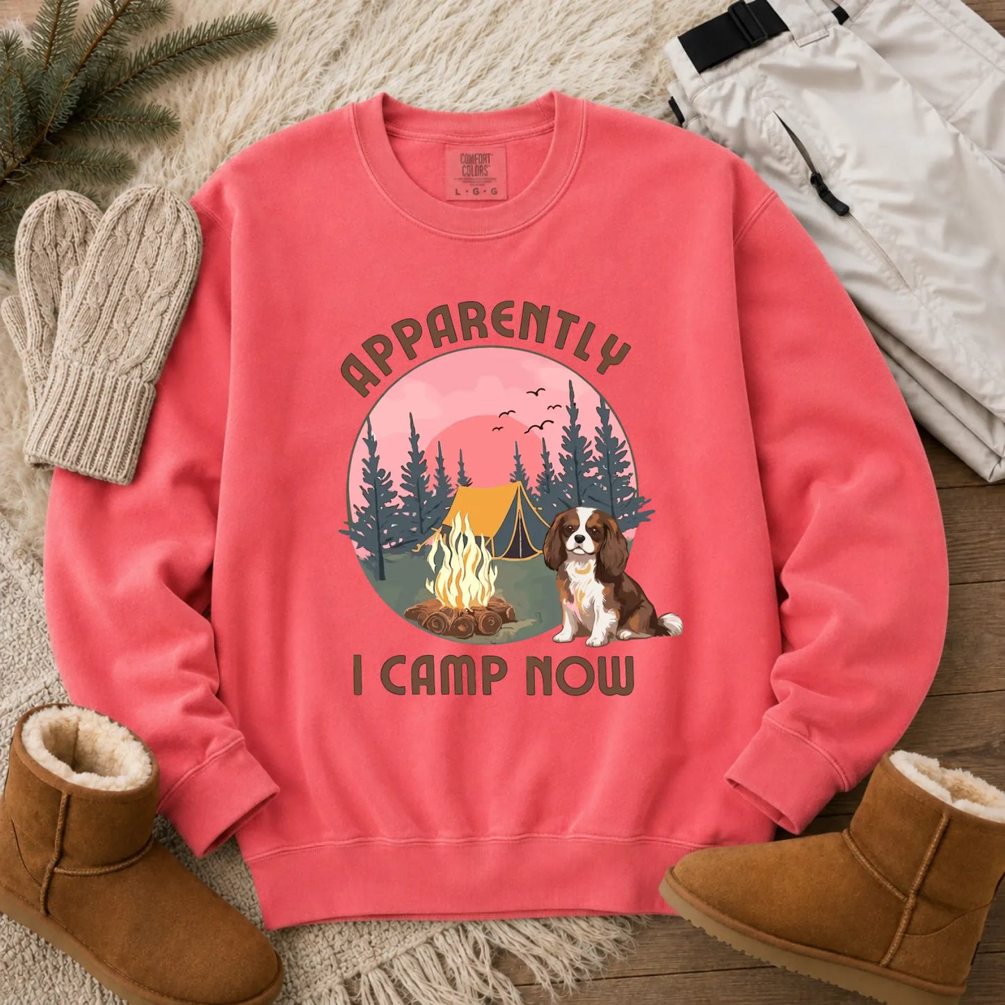 Personalized Cavalier I Camp Now Unisex Sweatshirt Watermelon