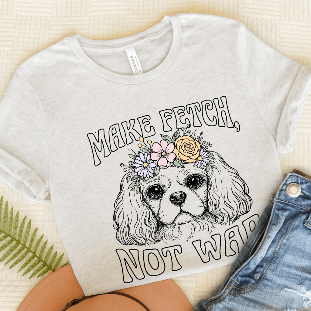 Personalized Cavalier Not War Unisex TShirt Ash