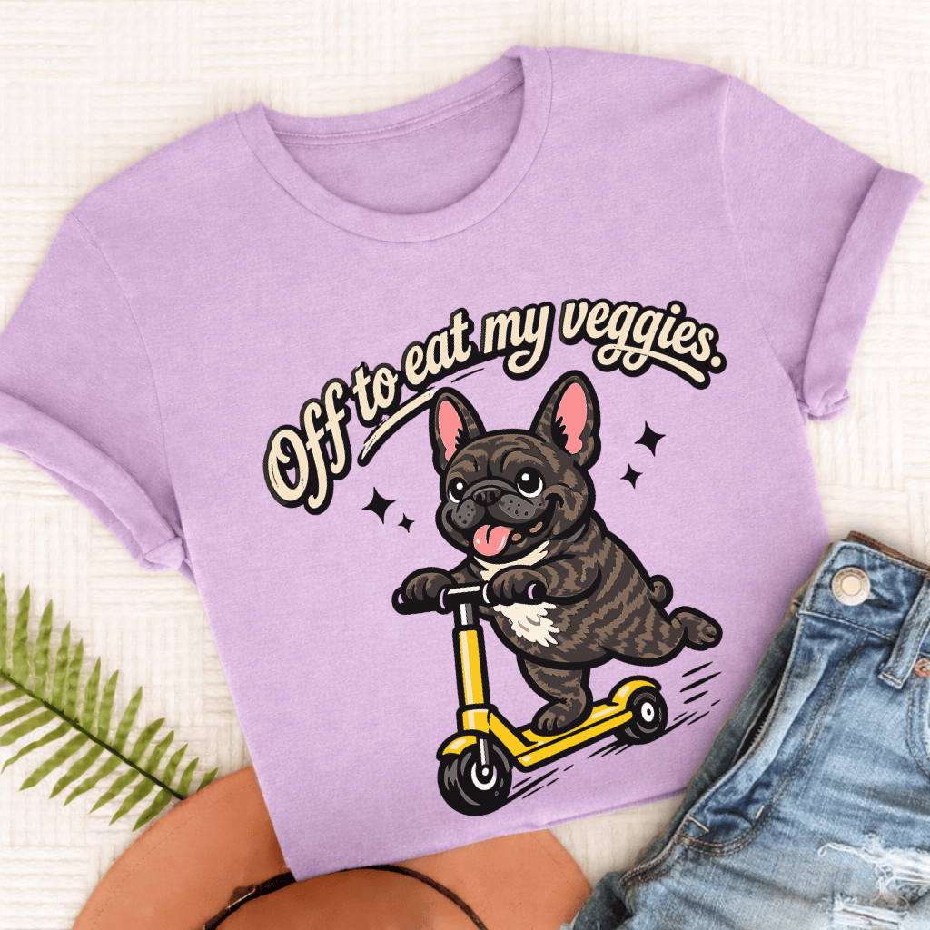 Personalized French Bulldogs Nutritionist Unisex TShirt Comfort Colors Orchid