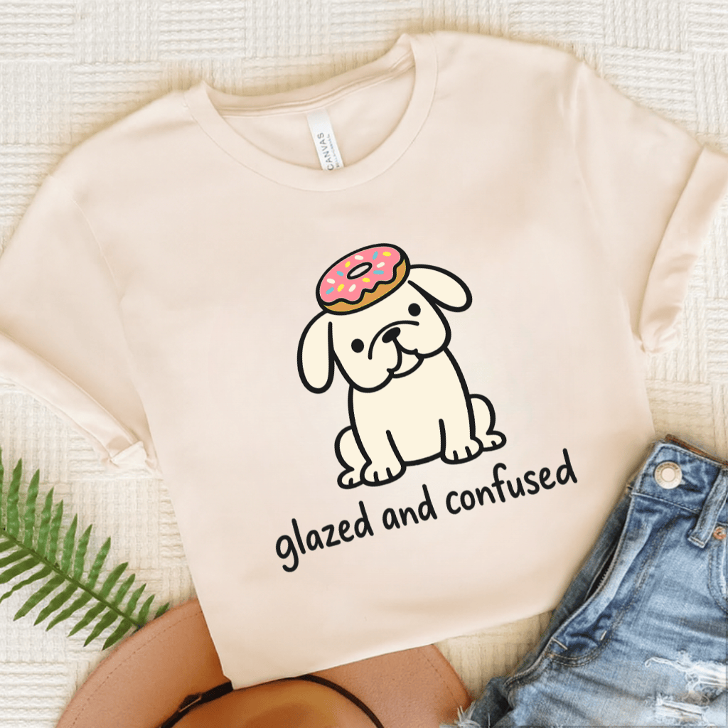Personalized Frenchie Classified Donut Unisex Tshirt Natural