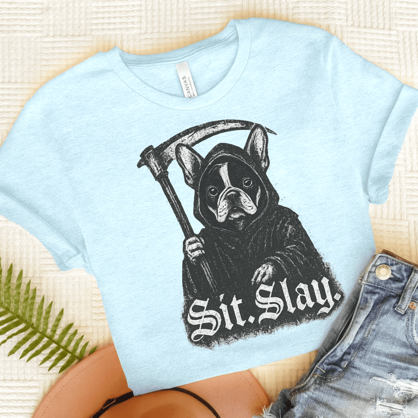 Printify T-Shirt Heather Ice Blue / S Piebald Cavalier King Charles Treat Dealer TShirt