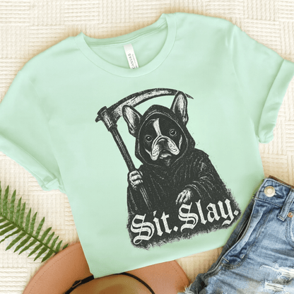 Printify T-Shirt Heather Mint / S Piebald Cavalier King Charles Treat Dealer TShirt